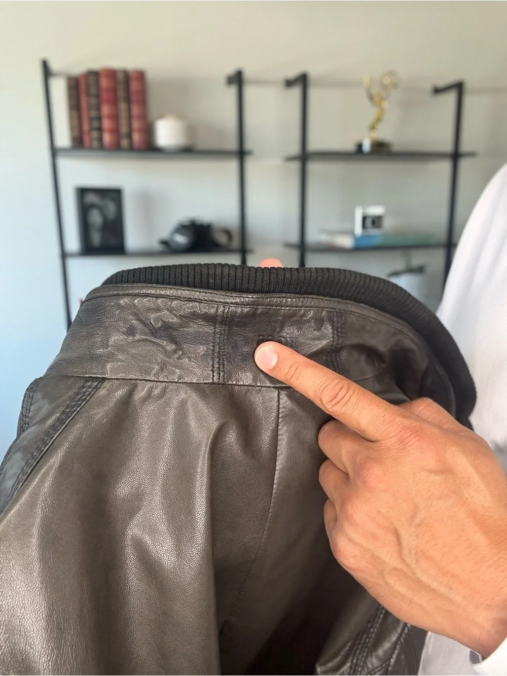 Hugo Boss Men's Lamb Leather Jacket